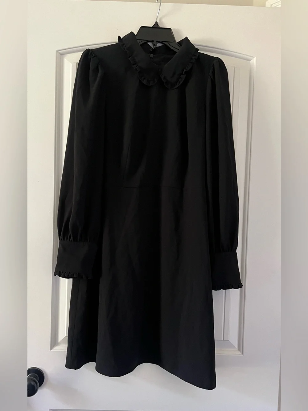 J.Crew A-line Dress With Ruffle Collar Wednesday Adam’s Dress Women’s Size 10